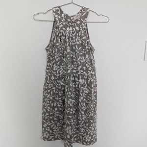 Ann Taylor LOFT Ikat Floral Print Dress – Grey/White, Women's XS Petite